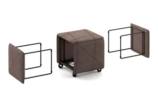 Puff convertible en silla Cubix Ozzio