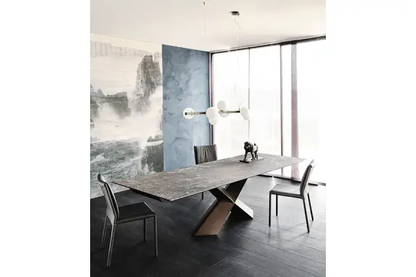 Mesa de comedor extensible Tyron Keramik Drive Cattelan