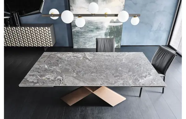 Mesa de comedor extensible Tyron Keramik Drive Cattelan