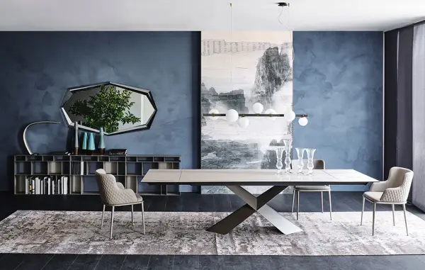 Mesa de comedor extensible Tyron Keramik Drive Cattelan