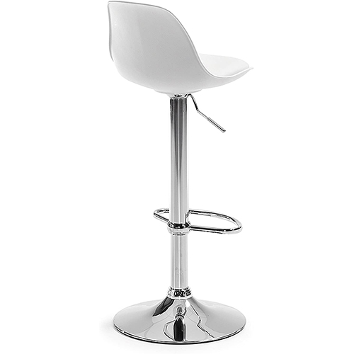 Taburete bar moderno Landor blanco