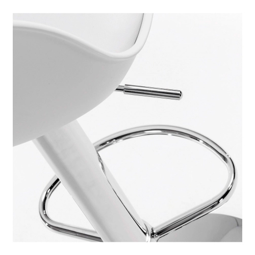 Taburete bar moderno Landor blanco