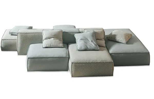 Sofá modular Peanut B a dos caras de Bonaldo