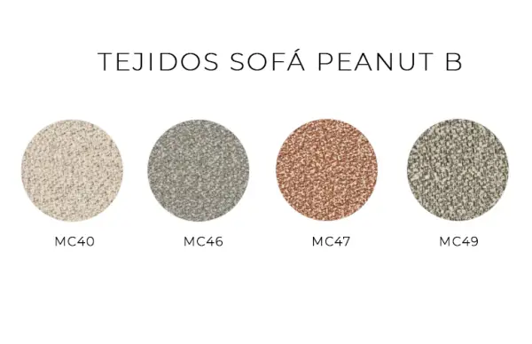 Sofá modular Peanut B a dos caras de Bonaldo