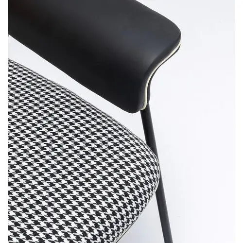 Sillón asiento pata de gallo metálico