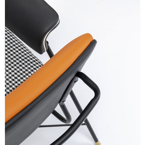 Sillón asiento pata de gallo metálico