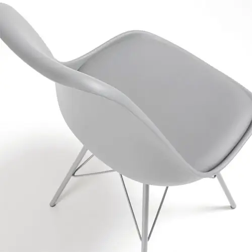Silla metal moderna Ralf gris