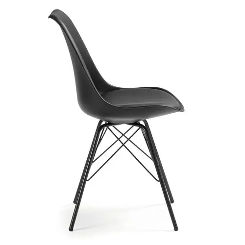 Silla metal negra moderna Ralf