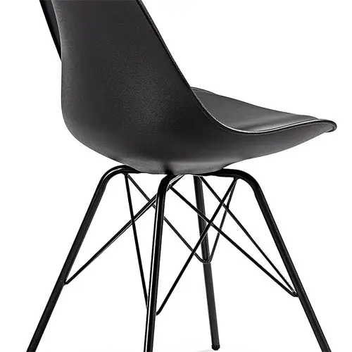 Silla metal negra moderna Ralf