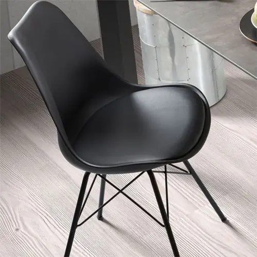 Silla metal negra moderna Ralf