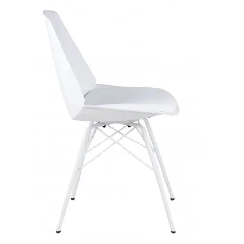 Silla nordica blanca Natia