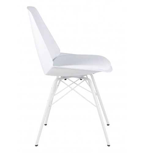 Silla nordica blanca Natia