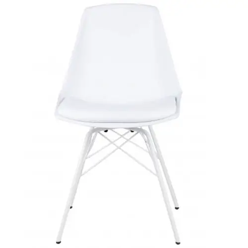 Silla nordica blanca Natia