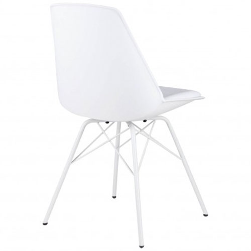 Silla nordica blanca Natia