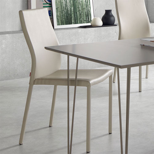 silla tapizada moderna perla Ura