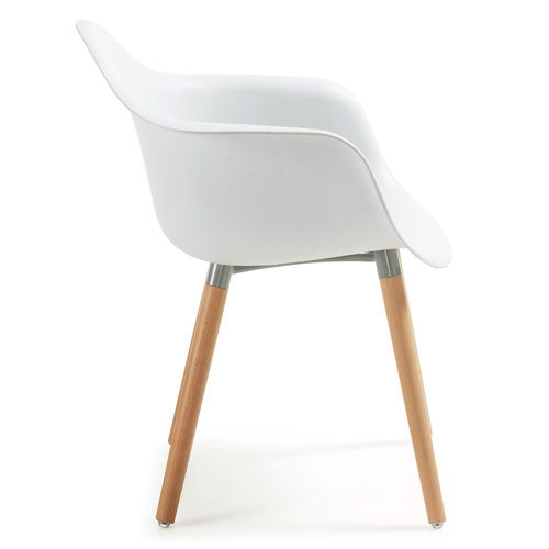 Sillón natural blanco nórdico Nanke