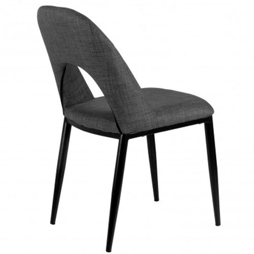 Silla nórdica gris oscuro Anika