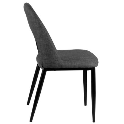 Silla nórdica gris oscuro Anika