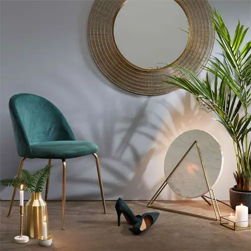 Silla turquesa moderna Teremys