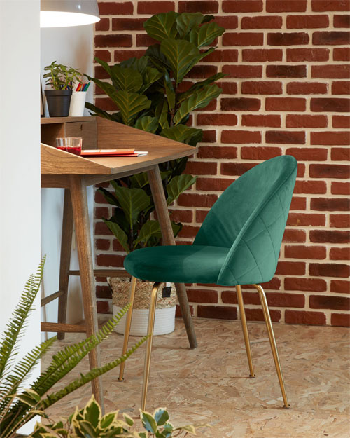 Silla verde oscuro moderna Teremys