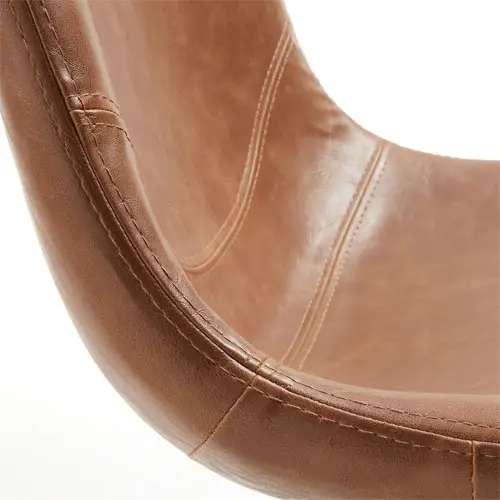 Silla marrón óxido vintage Crat