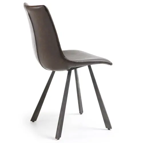 Silla marrón oscuro vintage Crat