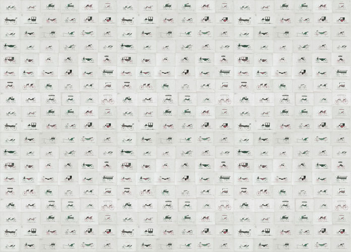 Papel pintado textil lienzo autoadhesivo Carrozzze