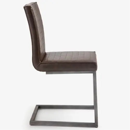 Silla vintage marron oscuro Pety