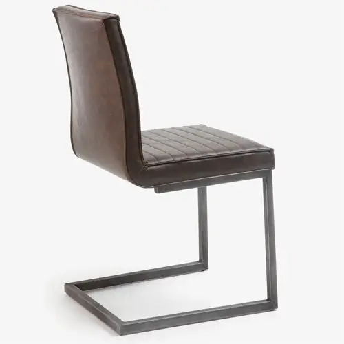 Silla vintage marron oscuro Pety