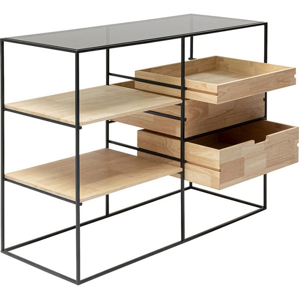 Cómoda Industrial metal y madera Copenhagen 100