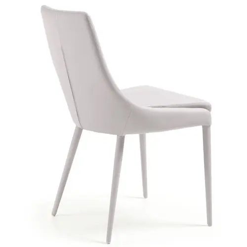 Silla piel sintética beige moderna Tand