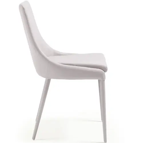 Silla piel sintética beige moderna Tand
