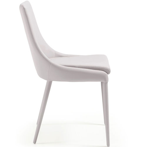 Silla piel sintética beige moderna Tand
