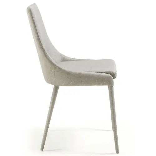 Silla tapizada gris claro moderna Tand