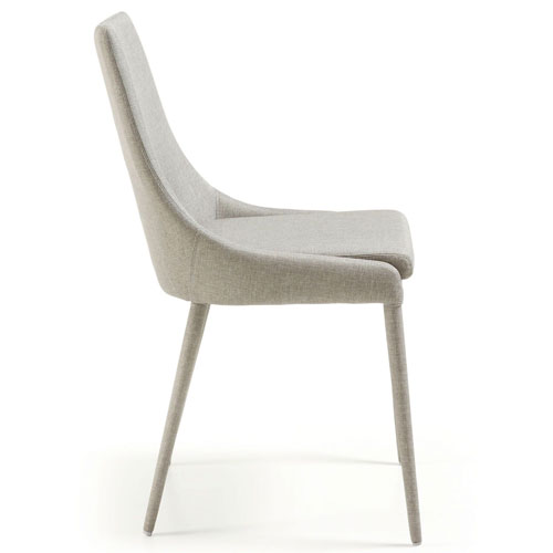 Silla tapizada gris claro moderna Tand