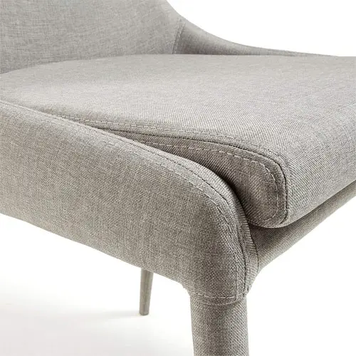 Silla tapizada gris claro moderna Tand
