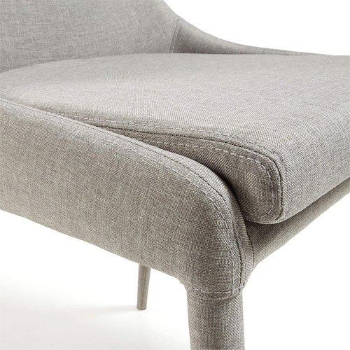Silla tapizada gris claro moderna Tand