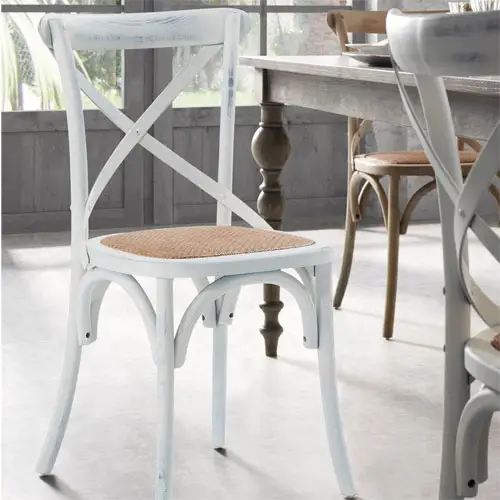 Silla blanca vintage Alsie
