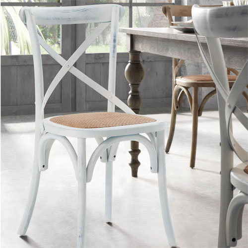 Silla blanca vintage Alsie