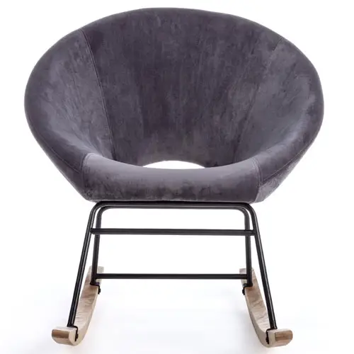 Mecedora nordica gris oscuro Annika