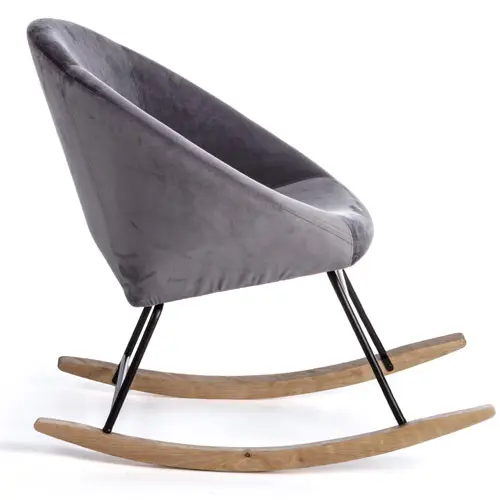 Mecedora nordica gris oscuro Annika