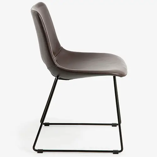 Silla marrón oscuro vintage Gyzi
