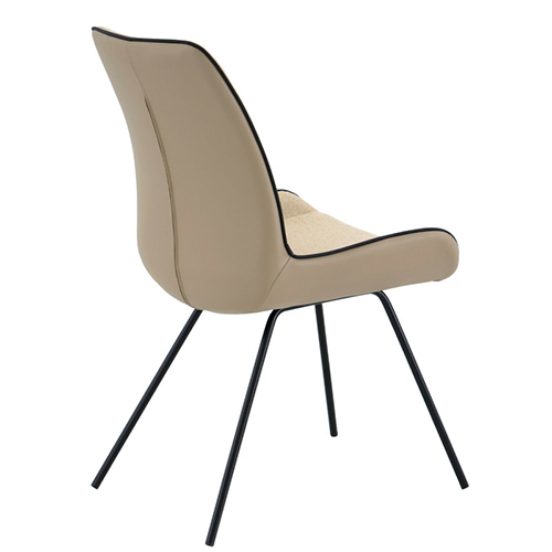 Silla terciopelo beige Norma