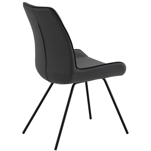 Silla terciopelo gris oscuro Norma