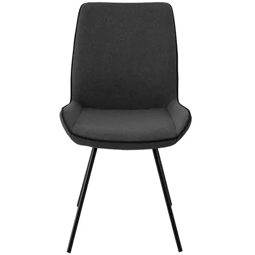 Silla terciopelo gris oscuro Norma