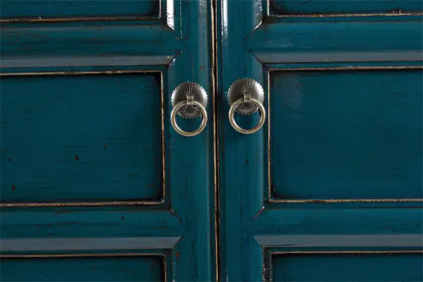 Aparador chino Jinan 4 puertas azul oscuro