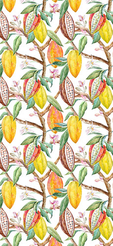 Papel pintado textil lienzo autoadhesivo Cacao
