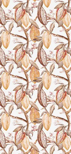 Papel pintado textil lienzo autoadhesivo Cacao