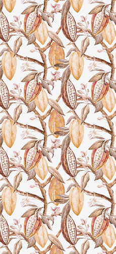 Papel pintado textil lienzo autoadhesivo Cacao