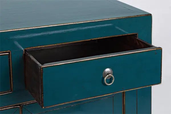 Aparador chino 2 puertas Jinan azul oscuro